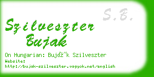 szilveszter bujak business card